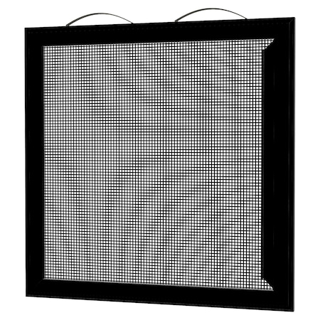 Ritescreen 45 in W x 75 in H Slider / glider Window Screen, SL6, Charcoal fiberglass Mesh, Black SL6-L48-MSFG-L00-H75-W45